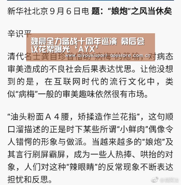 魏晨全力备战十周年巡演 幕后会议花絮曝光‘AYX’(图1)